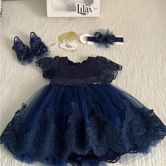 Princess deluxe 3 piece lace frilly dress - Picture 4 of 4